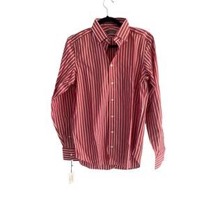NWT Seize Sur Vingt Red and White Striped Shirt Size 15-33